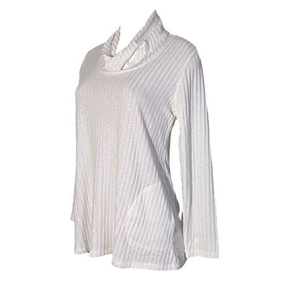 Susan Graver Weekend Petite Sweater Rib Knit Long Sleeve Tunic - Picture 4 of 6